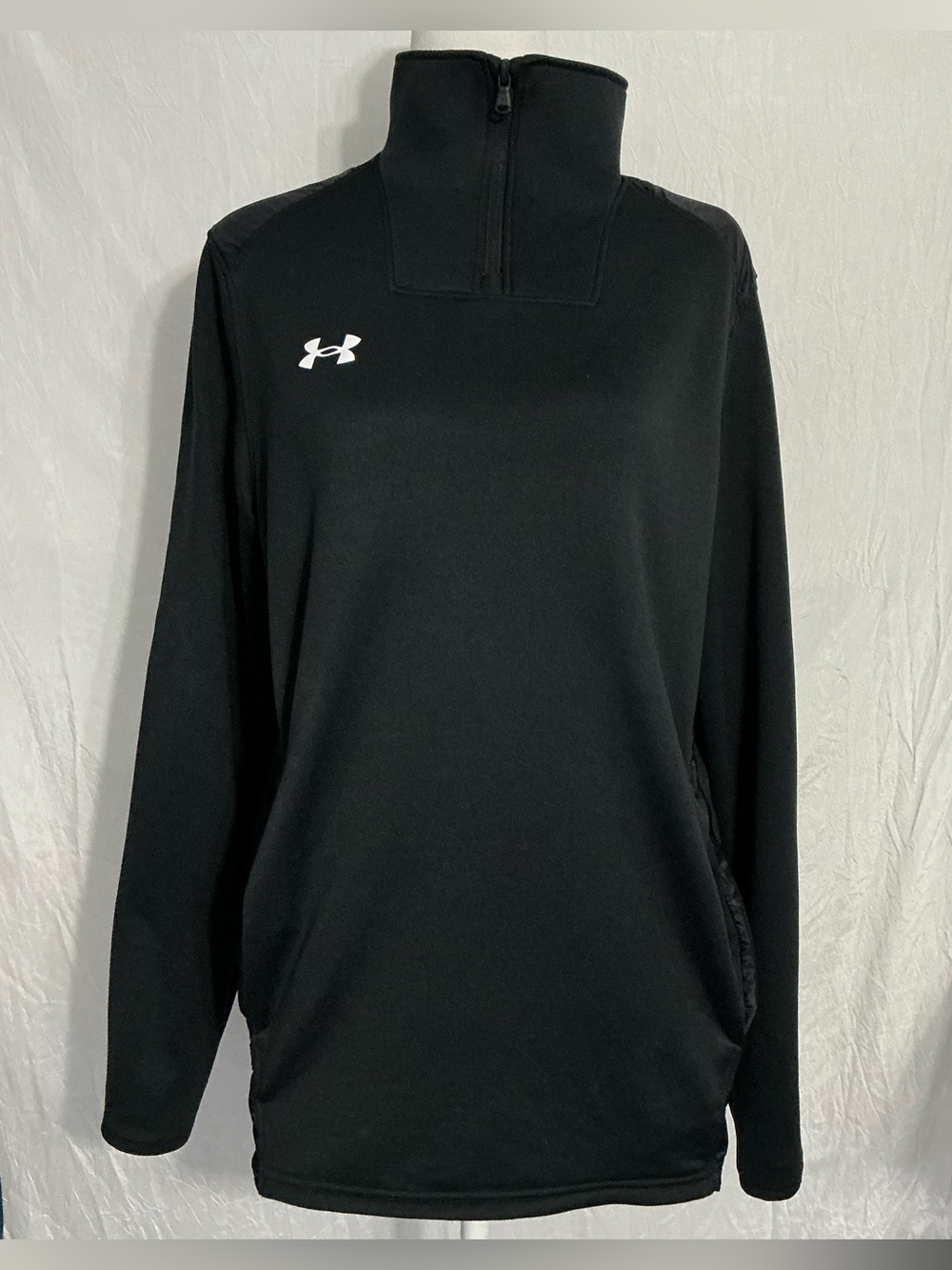 Under Armour Black Half-Zip Mock Neck Pullover